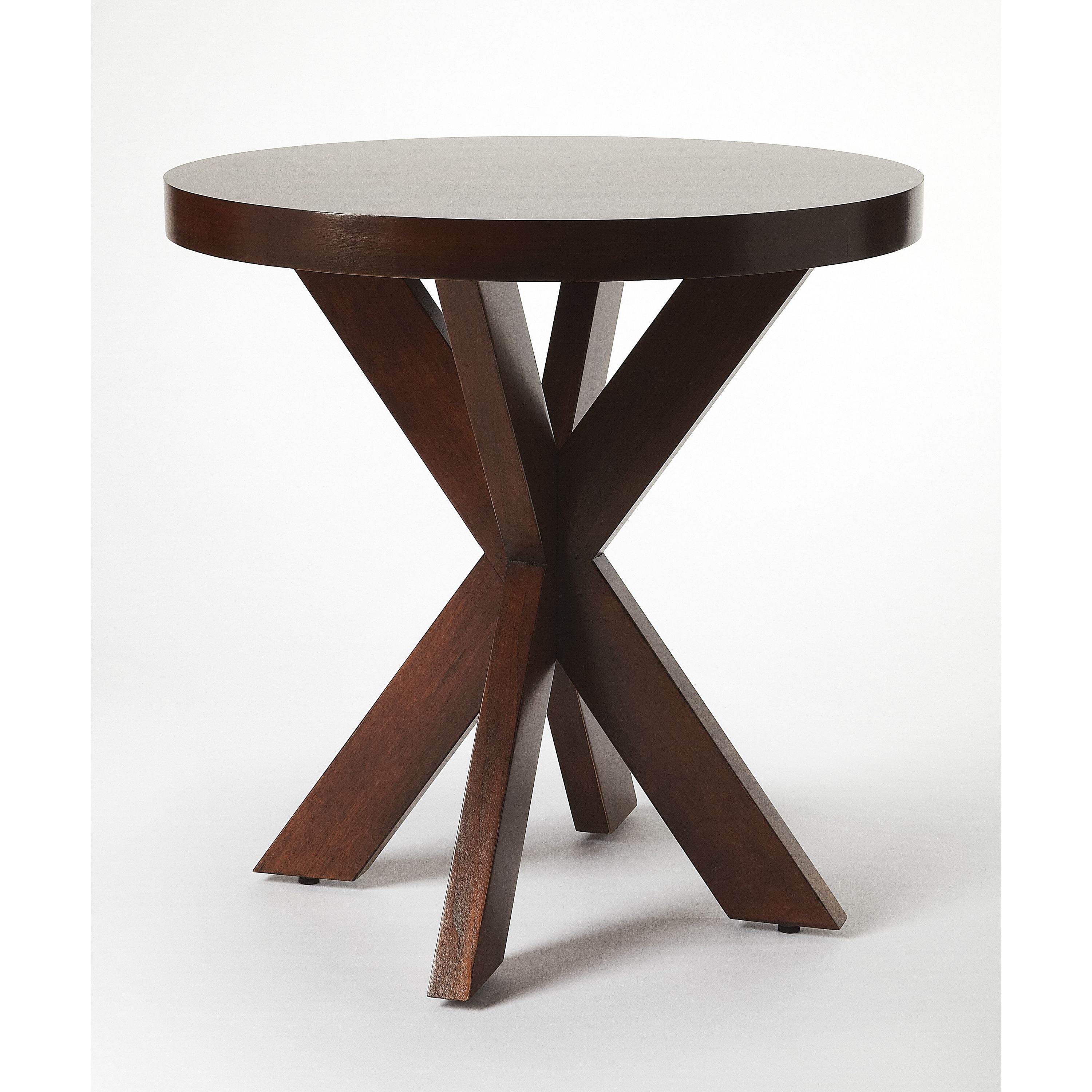 Butler Pendleton Round Chocolate End Table