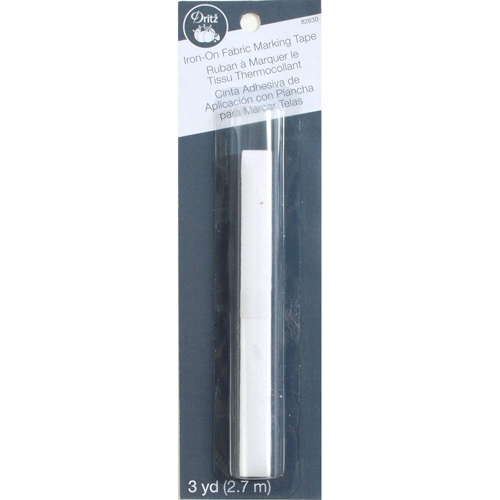 Dritz Clothing Care 82630 IronOn Fabric Marking Tape, 3Yards