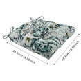 thumbnail image 3 of Outdoor Chair Cushions Set of 2 with Ties, 19x19 Inch Waterproof Patio Seat Cushions, Tufted High-Density Foam Pads for Garden Furniture, Indoor/Outdoor Use for Patio, Kitchen, Office, 3 of 5