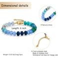 thumbnail image 2 of Women's Gemstone Beaded Bracelet Colourful Natural Stone Freshwater Pearl Surfers Beach Rainbow Bracelet Jewellery Gifts, 2 of 7