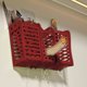 thumbnail image 5 of Cesta hueca de plástico para palillos, cucharas y palillos, con escurridor para organizar la encimera de la cocina, ideal para fiestas, camping, picnics y uso en la oficina. Aestivo | Rojo |, 5 of 7