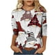 thumbnail image 2 of Pntutb - Camiseta holgada con estampado de moda para mujer, blusa de manga 3/4, cuello redondo, tops casuales Pntutb Pntutb-1344, 2 of 5