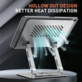 thumbnail image 2 of Adjustable Tablet Stand for Desk, Ergonomic Riser with 360° Rotating Base, 2 of 10