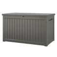thumbnail image 2 of Bifanuo Heavy-Duty Jumbo Resin Deck Box - 230-Gallon Capacity with Steel Frame. Waterproof, UV-Resistant Outdoor Storage for Patio, Pool & Tools., 2 of 5