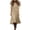 Khaki, variant on Spring Dresses for Women Crew Neck Casual Long Solid Smock Fashion Flowy Smock Dress Cotton Linen Fabric Skin-Friendly Breathable Tunic Dresses Party Dresses for Women