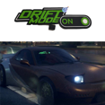 thumbnail image 5 of 2X DRIFT MODE ON Glow Panel Light Emitting Window Racing Car Sticker Windshield Decorative LED Light Accessories, 5 of 5