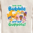 thumbnail image 3 of Bubble Guppies - Bub Bub Bubble Gup Gup Guppies - Toddler And Youth Crewneck Fleece Sweatshirt, 3 of 5