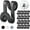Black, variant on Clothes Hanger Connector Hooks 20 PCS, Space Saving Hanger Hooks, Heavy Duty Plastic Hanger Hooks Space Saver, Cascading Hanger Hooks for Organizer Closet