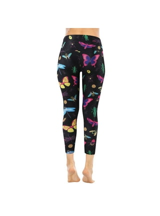 Women Casual Fashion Tight Sports Yoga Pants Colorful Flower Butterfly  Print Leggings Daddy and Clothes, Blue, Small : : Clothing, Shoes  & Accessories