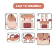 thumbnail image 7 of Lookfly Kitchen Playset,3 in 1 Kitchen Pretend Play Toys Messenger Bag,28 PCS Realistic Cooking Accessories,Great Kitchen Toys for Toddlers Kids(Red), 7 of 7