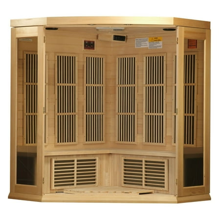 Maxxus Sauna 3 Person Corner Carbon Sauna