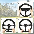 thumbnail image 6 of Jeiento Black Golf Cart Steering Wheel Cover 13.5 Non-Slip Golf Cart Steering Wheel Covers Auto Steering Wheel Cover Protector Easy to Install, 6 of 7