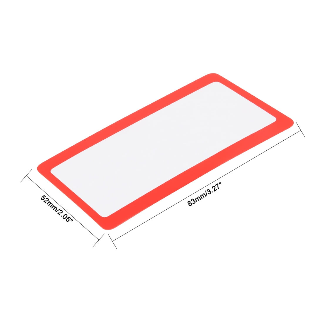 Unique Bargains Magnifying Glass Fresnel Lens 75mm x 40mm 3X Credit Card Magnifier