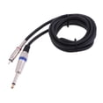 thumbnail image 4 of RCA Male To 6.35mm Plug Audio AUX Connector Cable Cord 1 piece 2M, 4 of 6