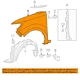 thumbnail image 3 of CAPA For 08-15 xB Wagon 4-Door Front Fender Quarter Panel Primed Steel Left Side, 3 of 5