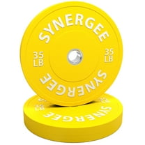 Synergee Color Bumper Plates Strength Conditioning Workouts Weightlifting 35lbs Pair