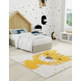 thumbnail image 5 of Unique Loom Whimsy Kids Collection Area Rug - Tommy (3' 11" x 5' 11" Rectangle Ivory/Yellow) Perfect For Kids Bed Room/Nursery Room/Living Room/Class Room/Play Room, 5 of 5