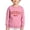 Pink, variant on Boys Long Sleeve Crewneck Letter Print Sweatshirt Soft Casual Pullover Top For Kids Fall Winter Holiday Outfit