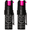 Hot Pink, variant on Police Magnum Night Pepper Spray Self Defense Security, Glow in the Dark Pocket Clips 2ct. 1/2oz