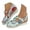White, variant on Womens Casual Wedge Shoes Buckle Closed Toe Walking Platform Work Shoes Fashion Sneakers