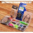 thumbnail image 6 of 150pcs Saltwater Fishing Lures Surf Fishing Tackle Kit - Fishing Bait Rigs, Fishing Circle Hooks, Fishing Swivel Snaps, Hard Bait Minnow, Bucktail Jig, Metal Spoon, Sinker Weight, Various Accessories, 6 of 7
