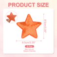 thumbnail image 2 of Parches de Lentejuela en Forma de Estrella Uxcell, Parches Bordados para Ropa y Accesorios Naranja 3.5"x3.5", 2 of 6