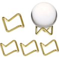 thumbnail image 1 of Hipiwe 5 Pcs Metal Crystal Ball Holder Ball Stand for Display (Gold, X-Small), 1 of 8