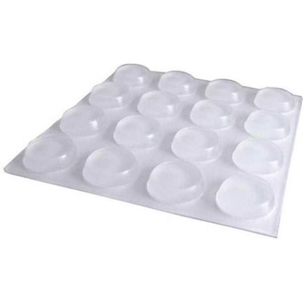 0.5 in. Self Adhesive Pad, Clear Pack of 16