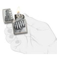 thumbnail image 4 of Zippo Fire Breathing Dragon Emblem Brushed Chrome Windproof Pocket Lighter, 4 of 4