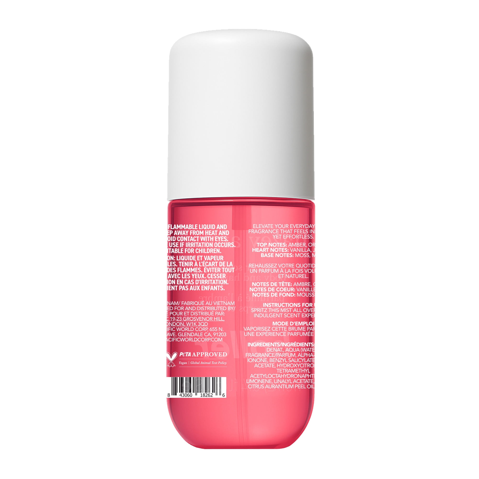 Holler Hazey Amber Amber Scented Body and Hair Fragrance Mist, 5.7 fl oz
