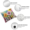 thumbnail image 6 of nygtbtfer  Hello Spring Pillow Cover Farmhouse Colorful Decor Throw Pillowcase Seasonal Outdoor Porch Decorative Cushion Case for Bed Sofa Couch Home Decorations  White, 6 of 7