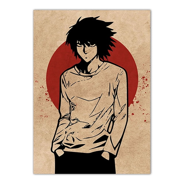 Póster Deaths Notes Yagami Light Anime Art, papel de 30 x 40 cm