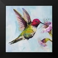 thumbnail image 2 of Vertentes, Jeanette 20x20 Black Modern Framed Museum Art Print Titled - Hummingbird I, 2 of 5