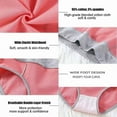 thumbnail image 5 of LKJYER Women's Cotton Underwear Mid Waisted Ladies Panties Soft Breathable Full Coverage Briefs 3 Pack, 5 of 6