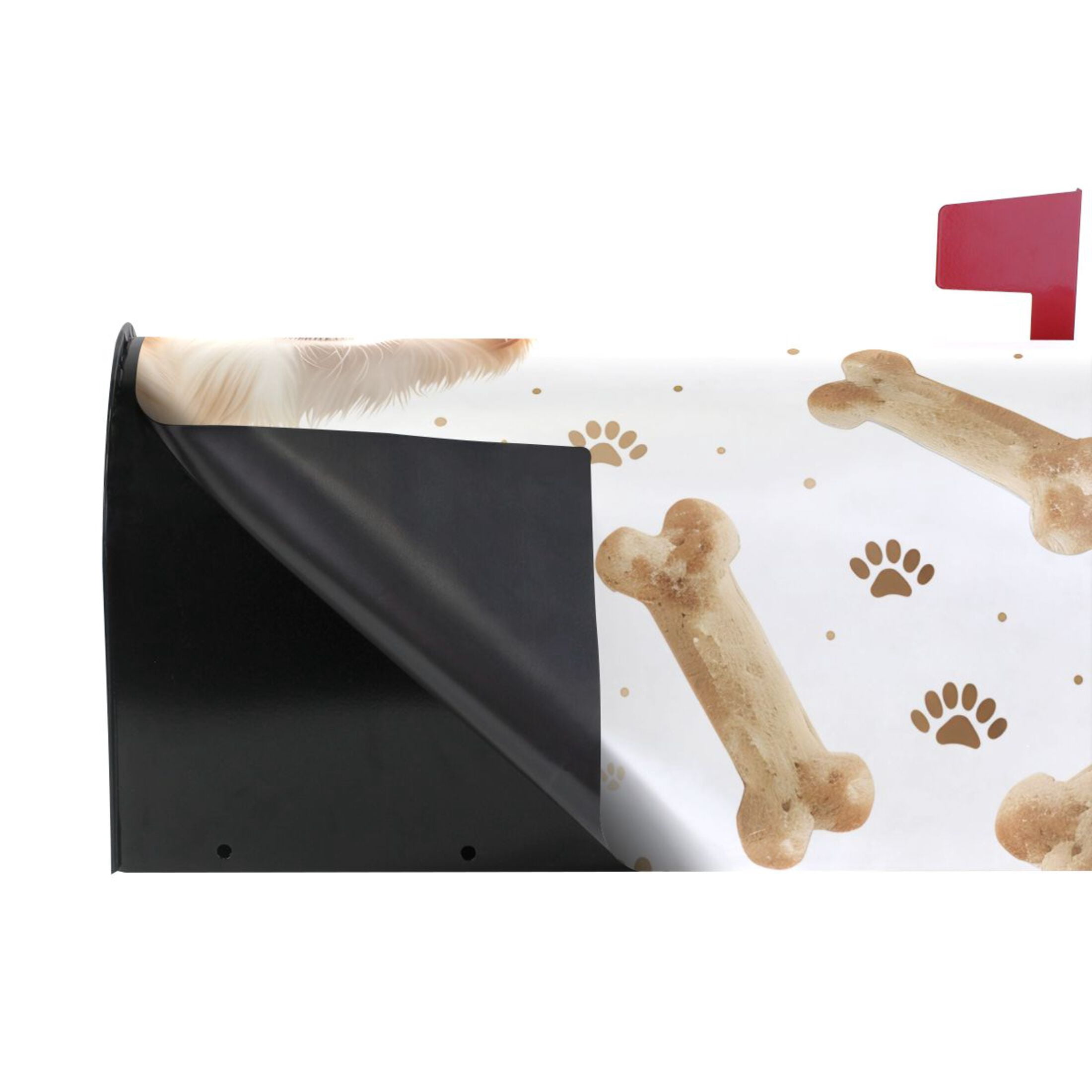 Dog Bones Claws Mailbox Cover Magnetic Standard Size Post Box Cover Wraps Home Garden Decor 18" X 21"
