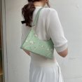 thumbnail image 4 of Bolso de hombro con costuras florales de encaje para mujer bolsa Likrtyny de hombro de cuero PU suave para la axila bolso de viaje para playa bolso de mano pequeño para niña, 4 of 9