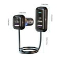 thumbnail image 3 of QC3.0 Fast Car Charger with USB and Type-C Ports 3 Port Multi Device Vehicle Charger for Automobiles/Motorcycles(Black),Hulucky, 3 of 9
