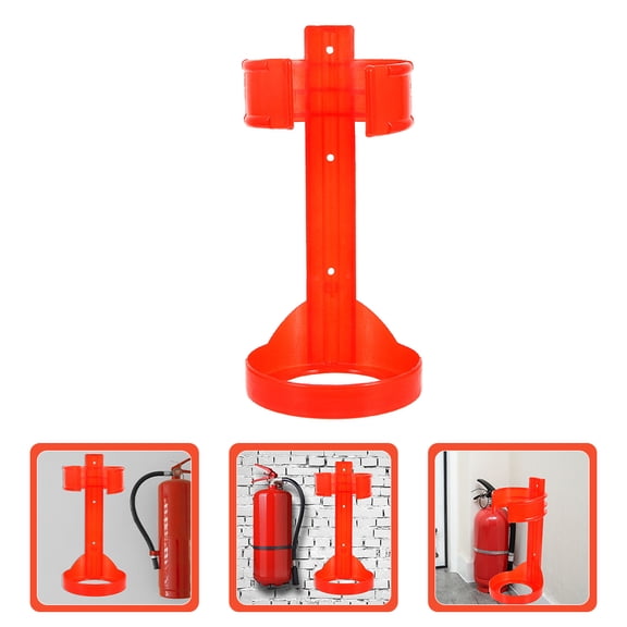 WEUVEB Red Fire Extinguisher Holder Wall Mount with Sturdy Plastic Material