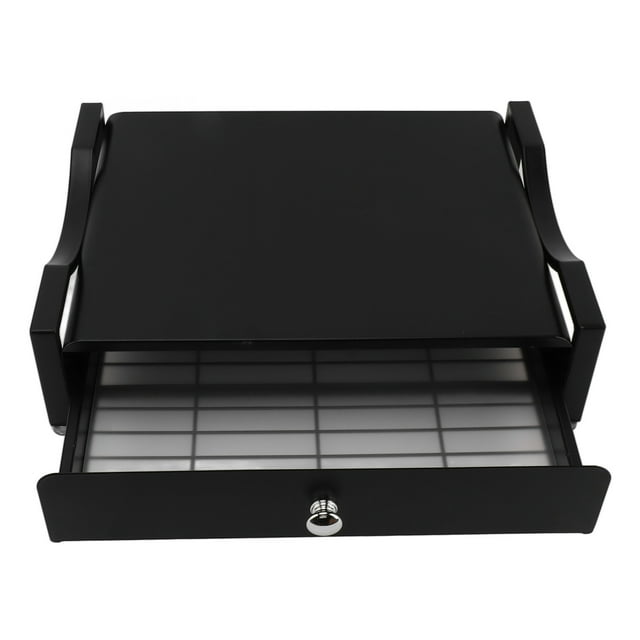 Cajón deslizante para portavasos, bandeja deslizante para portavasos, soporte para máquina de cápsulas, cajón de almacenamiento, bandeja para máquina de cápsulas, funcionalidad versátil