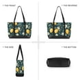 thumbnail image 6 of FORMRS Canvas Laptop Tote Bag for Women with 15.6" Computer Compartments Shoulder Handbag, Blue Floral Lemons, 6 of 7