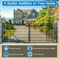 thumbnail image 6 of ALEKO Kyiv Style 16 x 6 feet Steel Dual Swing Garden Driveway Gate with Opener, 6 of 15