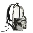 thumbnail image 3 of Easygdp Black And White Rose Mochila Ergonómica Versátil para Laptop - Múltiples Bolsillos, Correas Ajustables, Unisex para Escuela, Viajes y Actividades al Aire Libre-One Size, 3 of 5