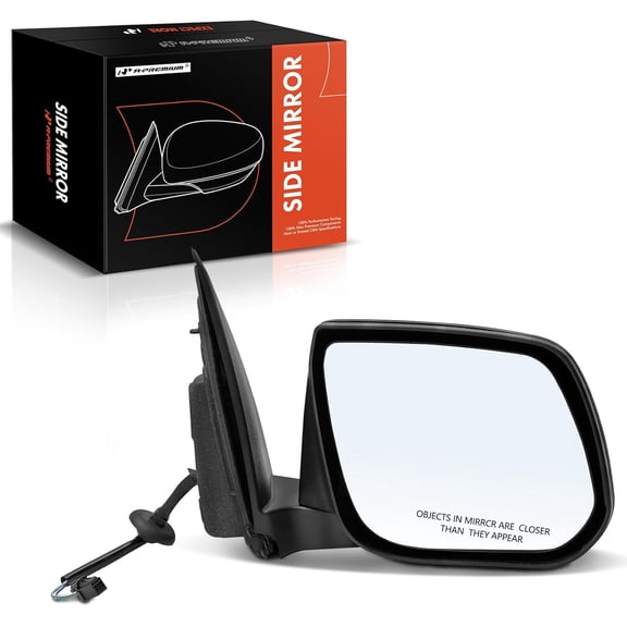 A-Premium Passenger Side Power Door Mirror - Compatible with Chevrolet Colorado 2017-2022 & GMC Canyon 2017-2019 - Non-Heated Manual Folding Black Outside Rear View Mirror - Replace# 84444248