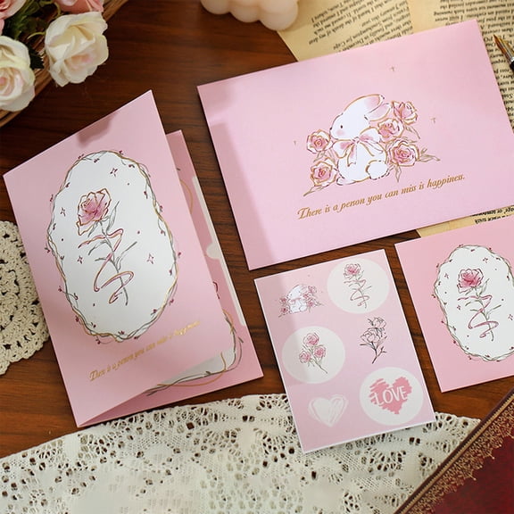 Mother's Day 3D Rose Card - Vintage Romantic Greeting Card, Ideal for Qixi Valentine's Teacher's Day, Personalized Message Blank Inside