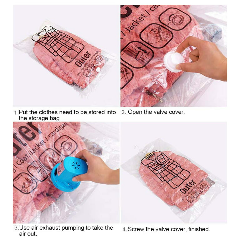 Transparent Clothing Bag Coat Dust Cover Clothing Vacuum