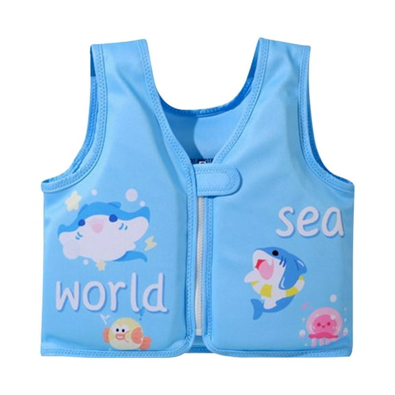 BJBSJSZ Swim Vest For Kids, Toddler Pool Floaties, Children Swimming Vest with Adjustable Strap Swim Jacket Arm Float Puddle Sea Beach Boat Jumper Boy Girl
