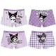thumbnail image 4 of Uds Anime Sanrios Kuromi Hellokittys Cinnamoroll Kawaii algodón niños bragas niñas Boxer amigable con la piel ropa interior transpirable para bebé, 4 of 5