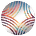 thumbnail image 2 of Designart "Sky's Impressionist Dream" Sky Baptist Fan Round Wall Mirror - Landscapes Oval Printed Decorative Mirror - Multiple Color Options, 2 of 5