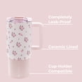 thumbnail image 5 of HydroJug Coffee Traveler 20 oz - Leak-Resistant, Ceramic-Lined Insulated Travel Coffee Mug for Hot or Cold Drinks with Flip Lid, Wildrose, 5 of 6