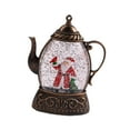 thumbnail image 4 of Luz de tetera,Tetera con luz nocturna brillante,decoración navideña,Adorno decorativo con lámpara de tetera de Navidad,Decoración de Manualidades decorativas,Lámpara de Marrón, 4 of 8